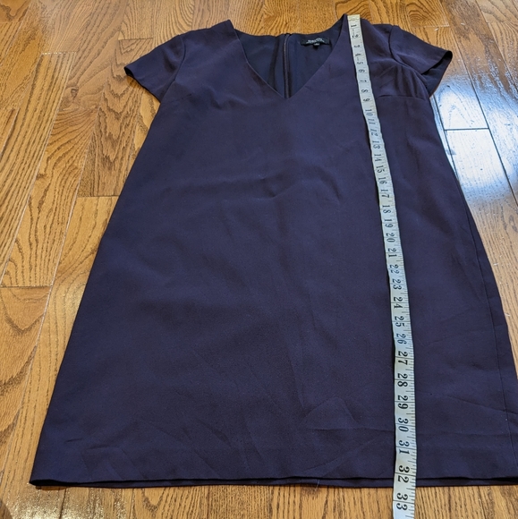 Aritzia BABATON Jameson Dark Purple Shift Mini Dress size 2 - Picture 7 of 8